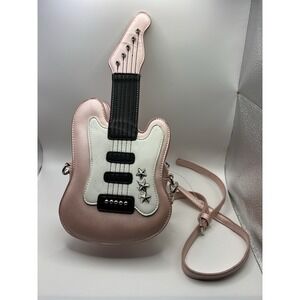 3AM Forever Rock Star 14" Electric Guitar Crossbody Pink Purse READ